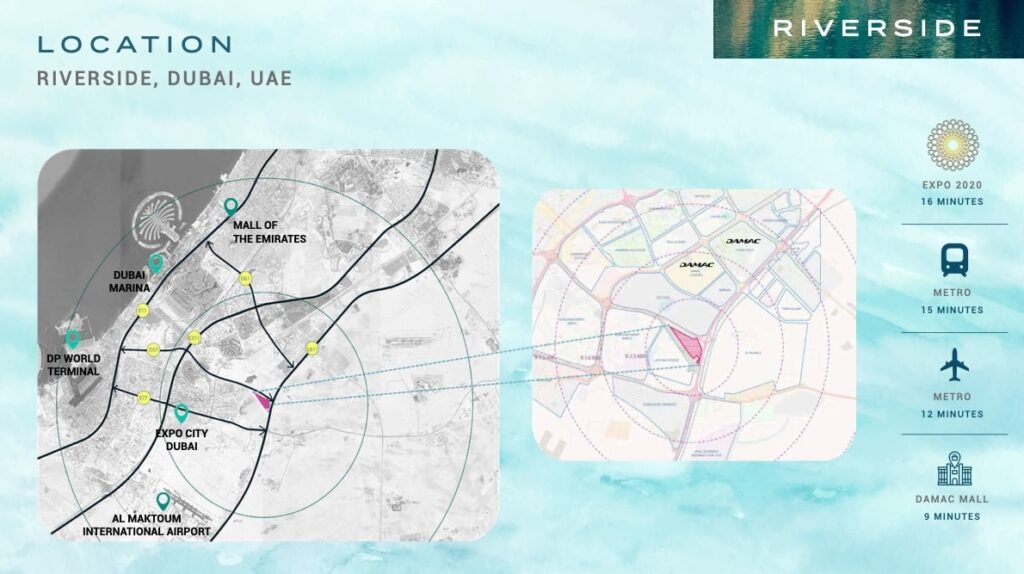 Daamac Riverside map