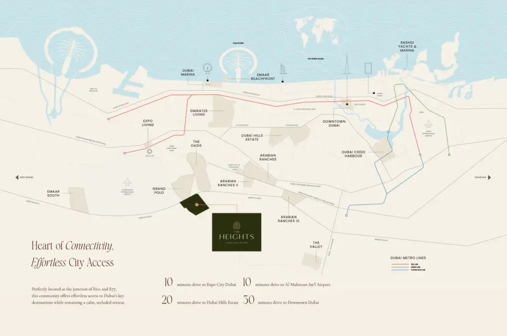 Serro The Heights Country Club & Wellness map