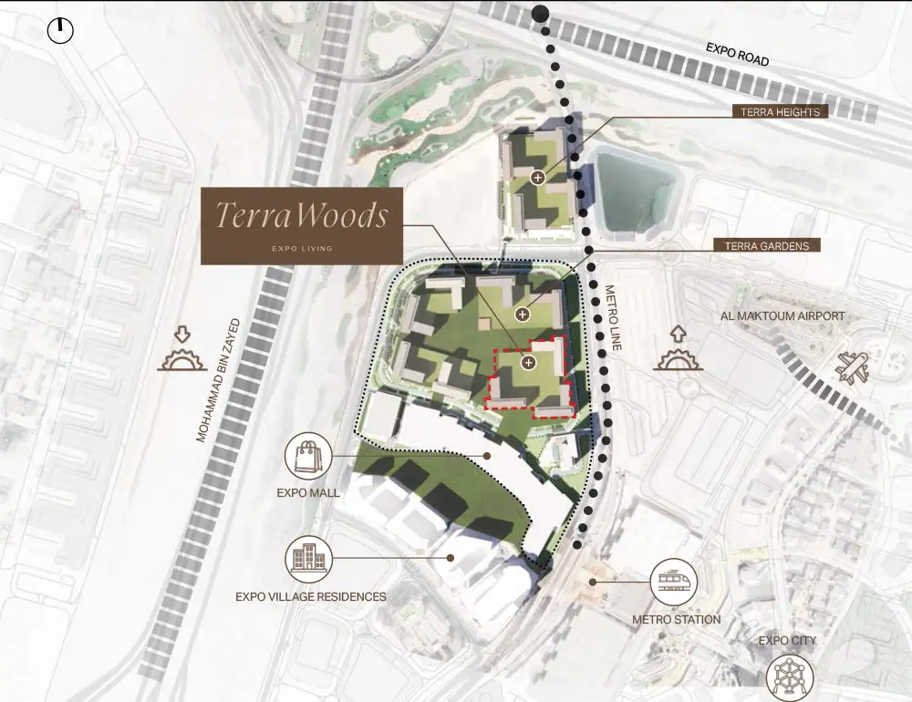 Terra Woods at Expo Living map