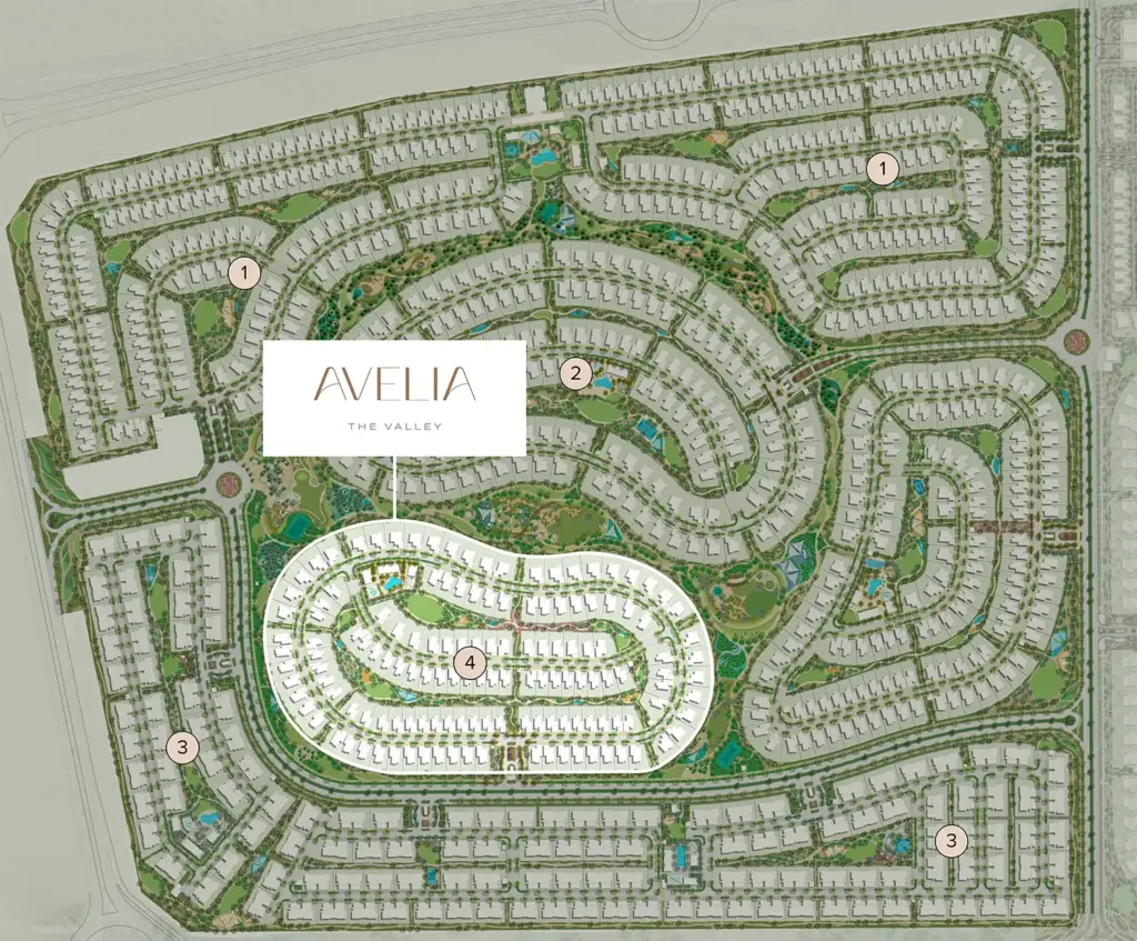 Avelia at The Valley map