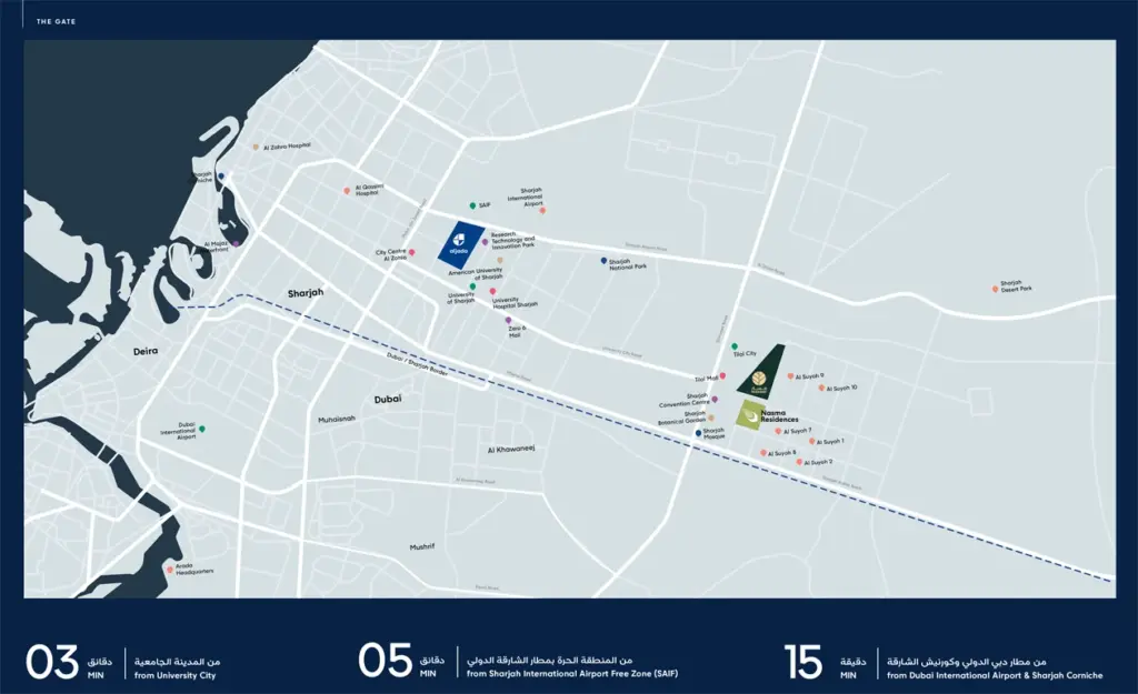 Aljada The Gate 6 map