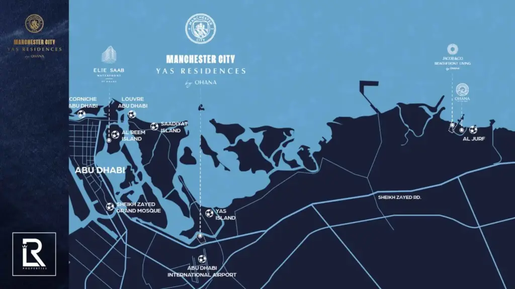 Manchester City Yas Residences map