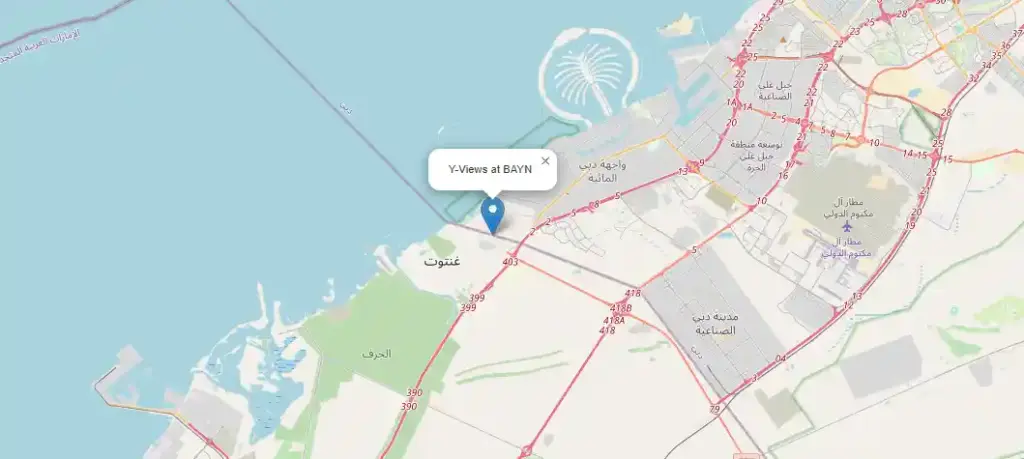 Y-Views Core Villas at Bayn map