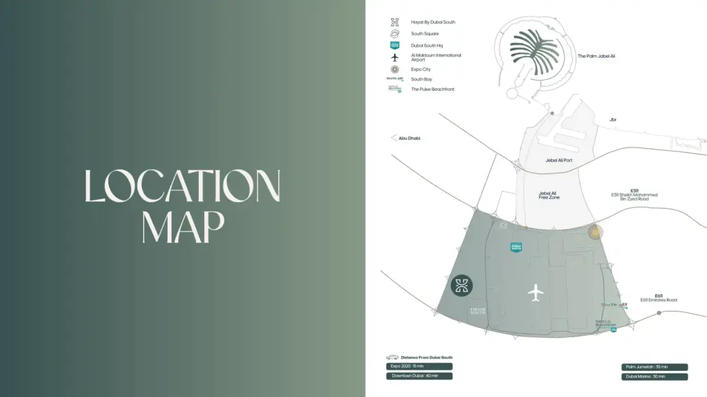 HAYAT by Dubai South map