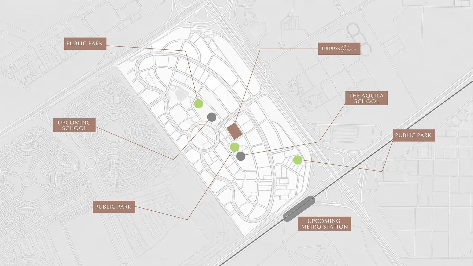 Treppan Vision at DLRC by Fakhruddin Properties – Dubai Location Map