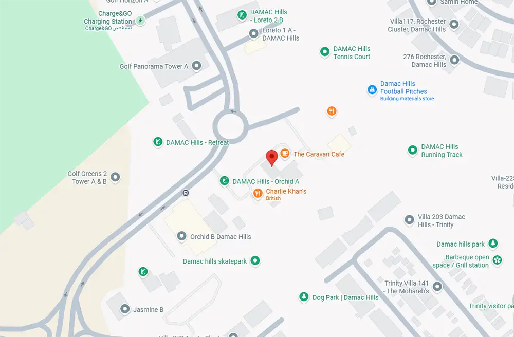 Lilac at DAMAC Hills, Dubai by DAMAC Properties Location Map