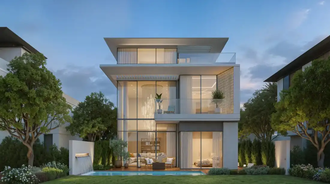 Azizi Soffiano three-storey modern villa with landscaped garden