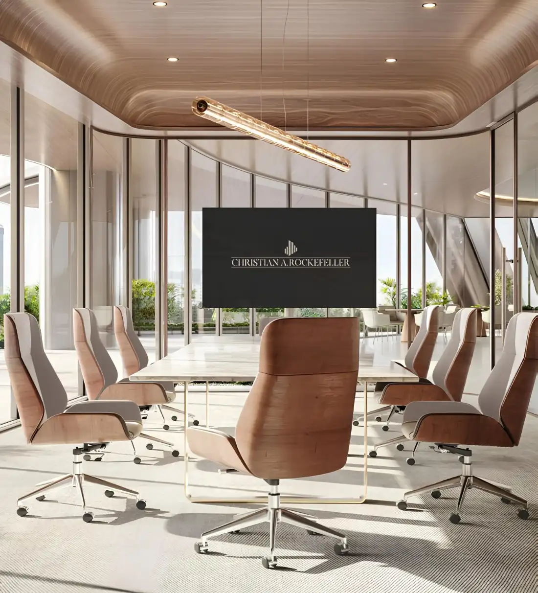 Christian A. Rockefeller Business Tower boardroom