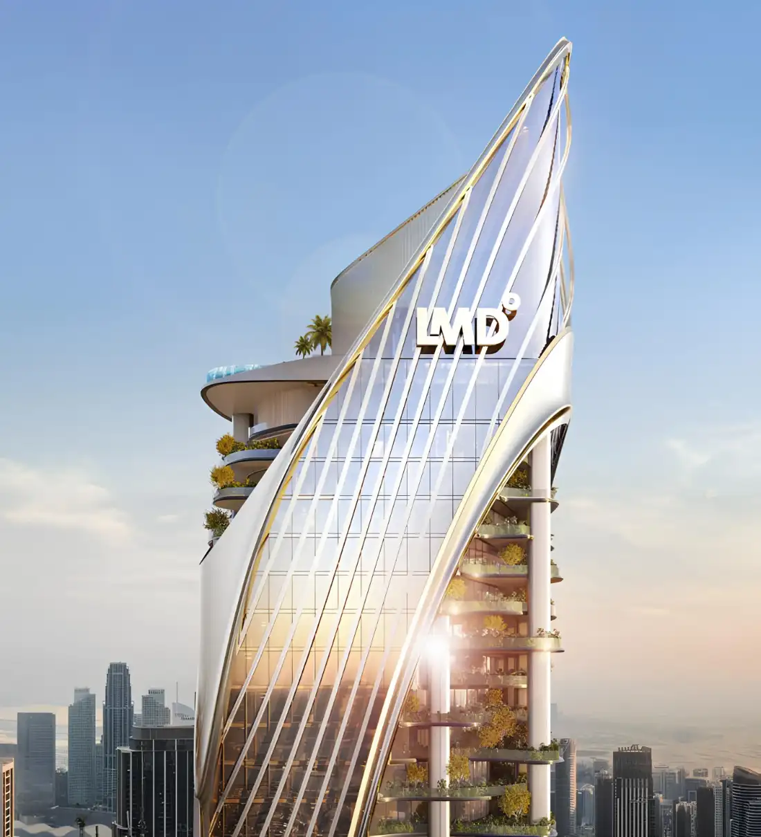 Christian A. Rockefeller Business Tower crown and glass facade