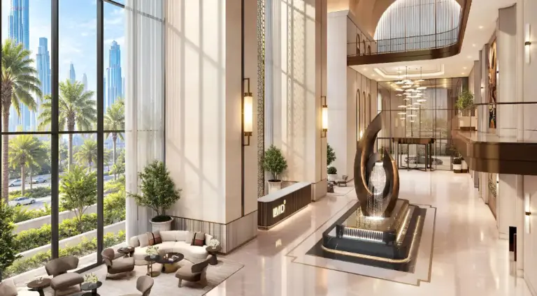 Christian A. Rockefeller Business Tower lobby atrium