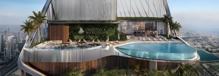 Christian A. Rockefeller Business Tower podium pool deck