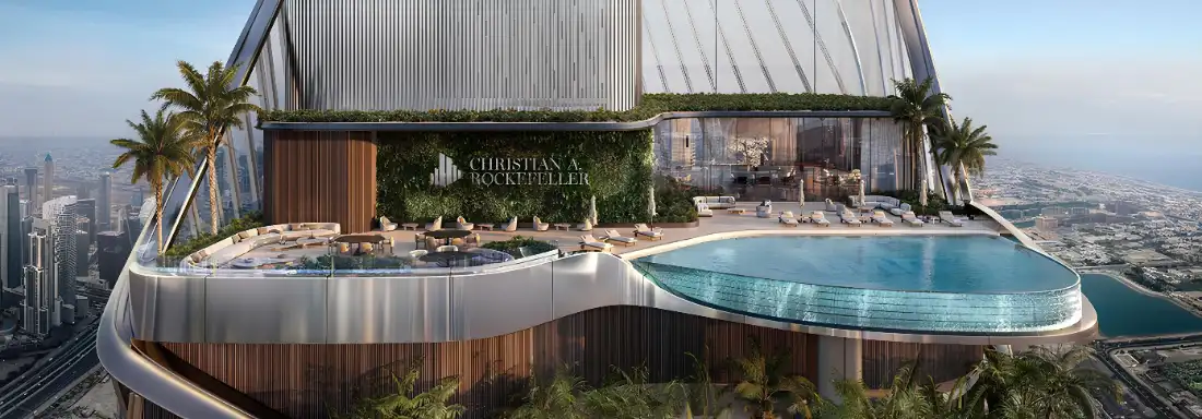 Christian A. Rockefeller Business Tower podium pool deck