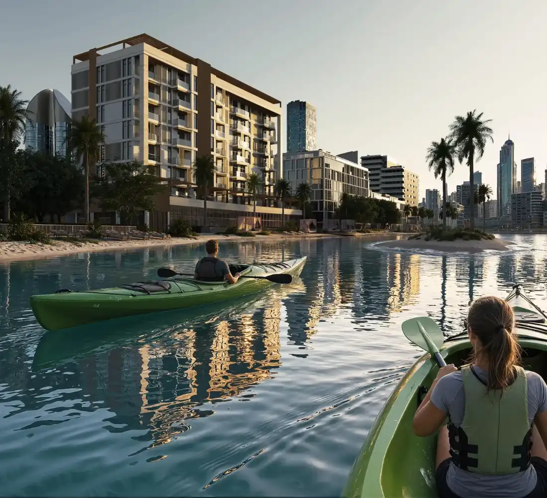 Époque boutique residential building on the lagoon waterfront, Meydan Horizon