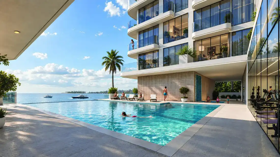 Lorévia Collection infinity pool overlooking the water