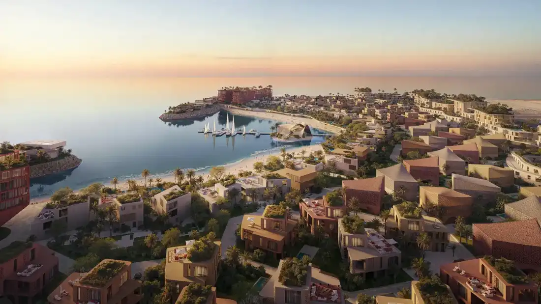 Aerial view of Mira Coral Bay community in Ras Al Khaimah