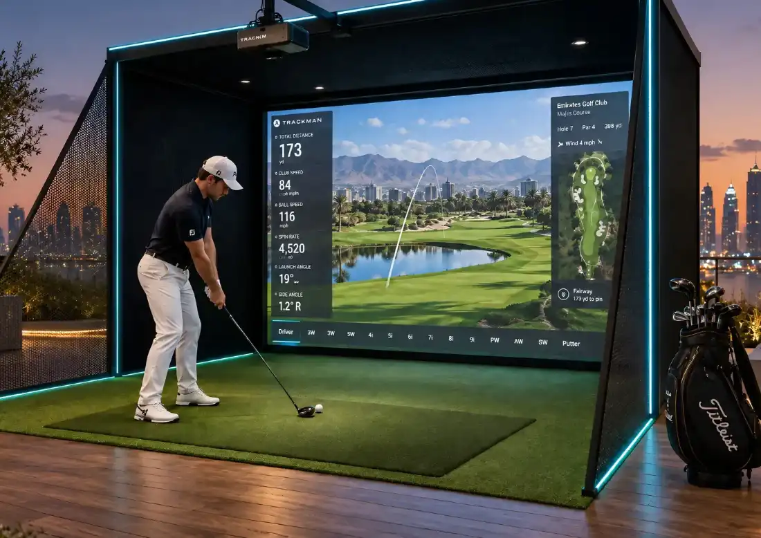 Samana Downtown One golf simulator amenity